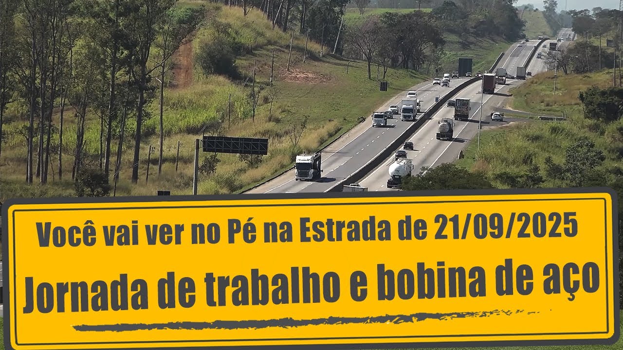 Jornada de trabalho e transporte de bobina de aço