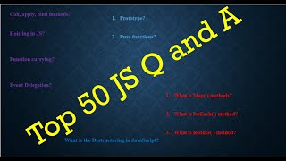 Top 50 javascript interview questions and answers || Front end interview questions and answers