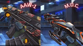 MC5 Sapper's AAW-1 and Morph's M.U.C. weapons with aim assist
