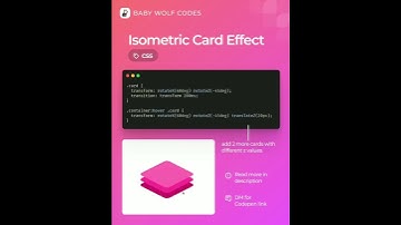 Isometric Card Effect