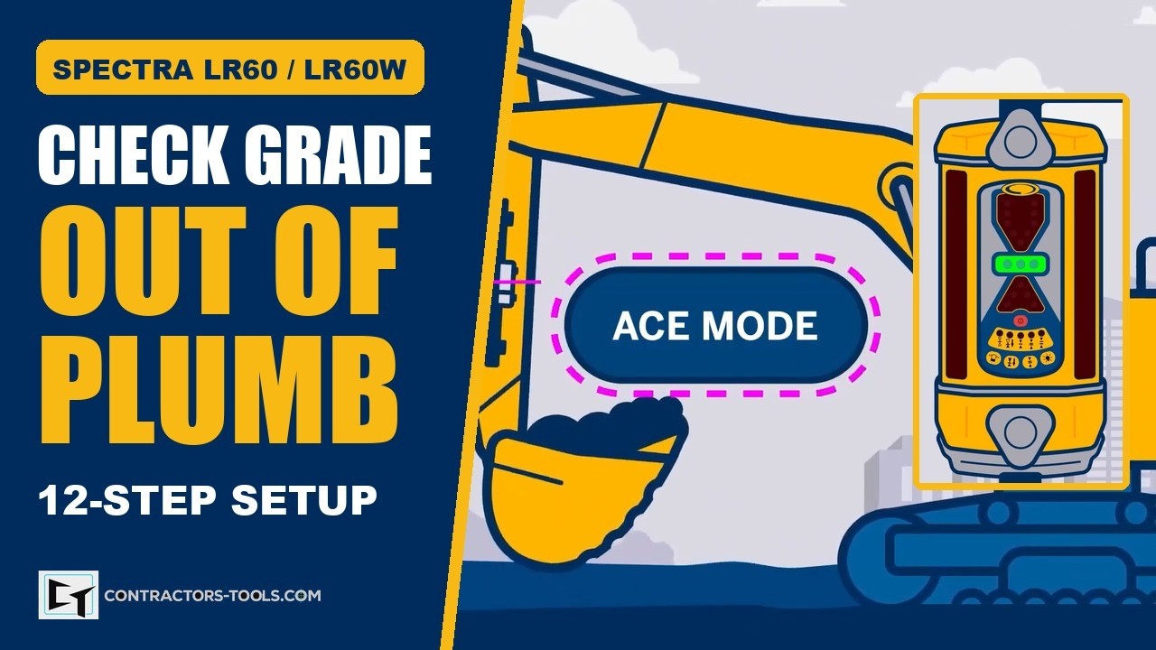 Video: Spectra LR60/LR60W ACE Angle Compensation Setup | Excavator Tutorial