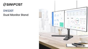 Kaloc DW220T Dual Arm Monitor Desk Mount Stand by Simplist.