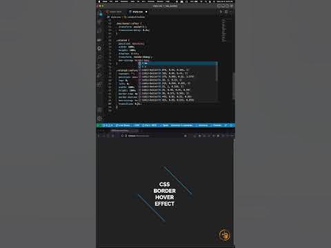 Effortlessly Create Stunning CSS Border Hover Effects ( Speed Coding ...
