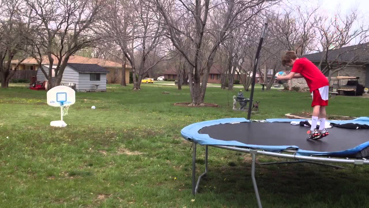 Front flip basketball trick shot! - YouTube