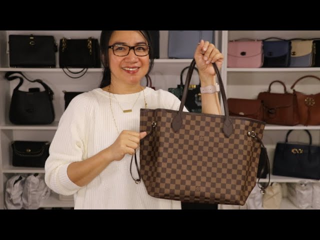 Louis Vuitton Neverfull MM Damier Ebene Rose Ballerine GHW