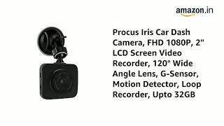 Procus Convoy Car Dash Camera,FHD 1080P, 3” LCD Screen, 120° Wide Angle Lens, G-Sensor, Motion Detec