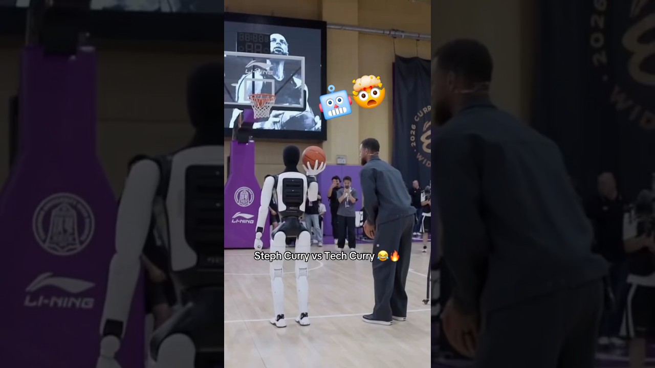 STEPH VS ROBOT👀🔥