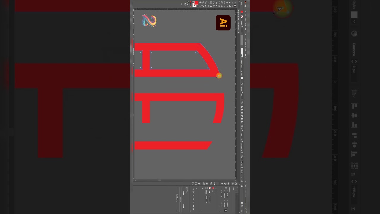 RFL brand logo design illustrator   