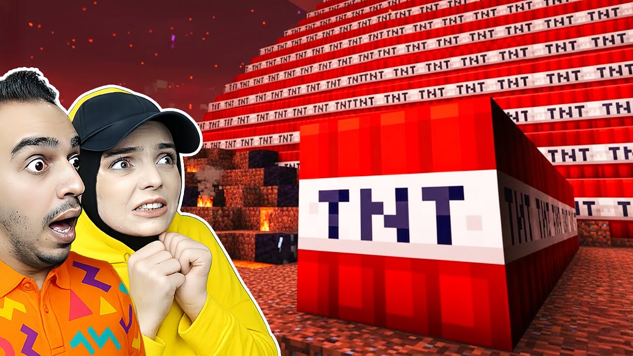 NETHERİTE BULMAK İÇİN TÜM NETHERİ TNT İLE PATLATTIK! 💥😱