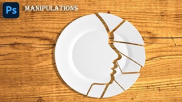 broken plate | photoshop Tutorial | easy tips | manipulations