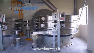Circular Vibrating Screener mod. MR  - Detergent powder sieving - Vibrowest