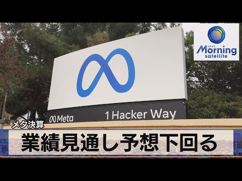 業績見通し予想下回る　メタ決算（2022年2月3日）