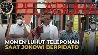 Penjelasan Jubir soal Luhut yang Angkat Telepon Saat Jokowi Berpidato