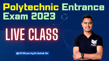 Polytechnic Entrance Exam 2023 | Bihar Polytechnic Previous Year Question Paper | Raceva Academy
