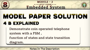 4 b Model Paper Solution Explained Module 2 6th Sem Embedded systems ECE 2022 Scheme VTU