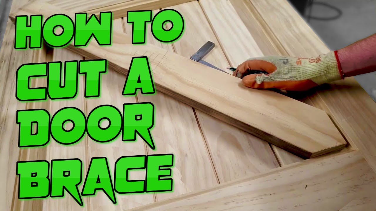 How to cut Braces into a Frame Ledge and Braced Door Bracing 