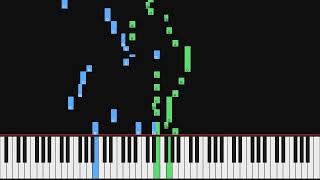 Johann Sebastian Bach - Little Fugue No 2 in C major BWV 953 | Piano Visualization