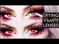 🦇 VAMPIRE / COSPLAY CONTACTS 🦇 ANMA BEAUTY Circle Lenses Review and Try On | Vesmedinia