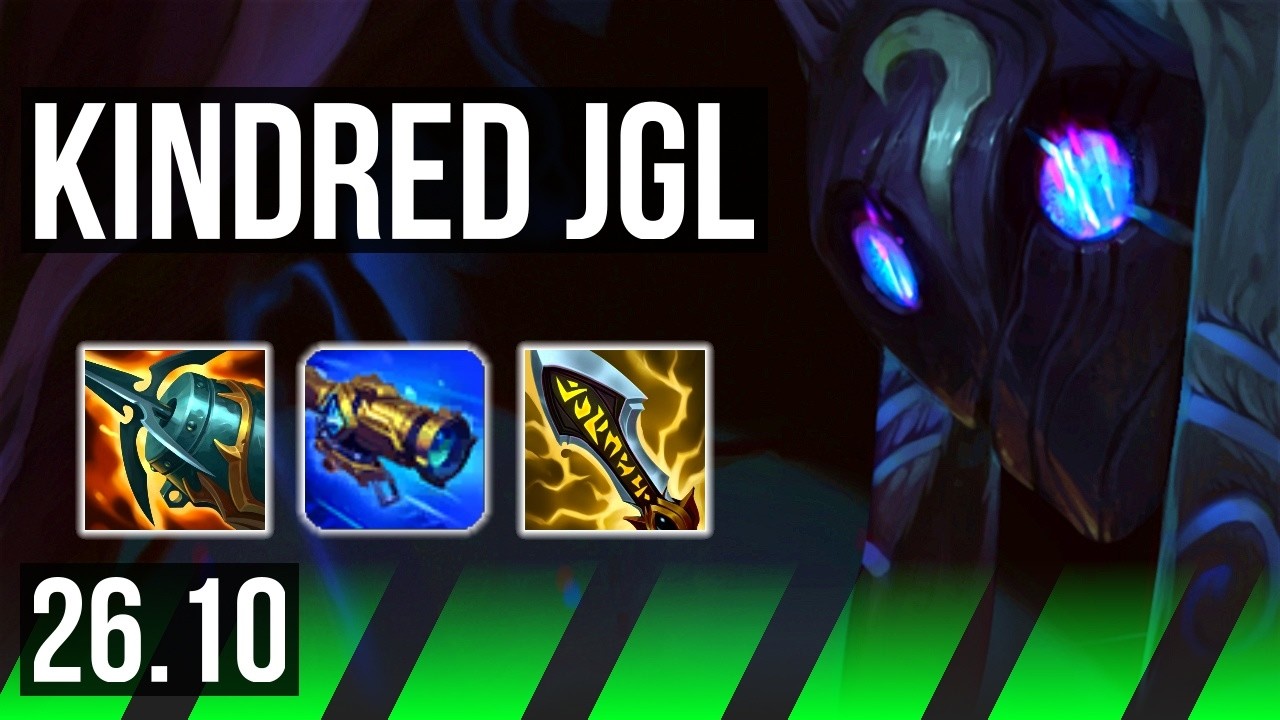 Watch Kindred outplay Vi in Korean Master! 
Highlights: 59K damage to champions. 
Learn what runes to use, what items to build, understand how to clear, invade, gank, teamfight, and outplay your opponents as #Kindred. 
/// #LeagueOfLegends high elo replay 
 
Thank you for watching! 
Did you learn something new? Share it in the comments! 
If you liked this video, please leave a thumbs up, if you disliked it, be sure to give me feedback in the comments. I appreciate your support! 
 
~~~| DOMISUMREPLAY |~~~ 
High elo replays for every role and champion. Improve your gameplay. Many uploads per day. 
 
~~~| WATCH MORE |~~~ 
Kindred channel: https://www.youtube.com/channel/UC6NfdMNvVrbR4FdNjlqBlyg?sub_confirmation=1 
 
More replays of: 
- Kindred vs Vi: https://www.youtube.com/playlist?list=PLQ6hkj5XPo3OSorrTPyq3ErSpU4KslPDA 
- Kindred JUNGLE: https://www.youtube.com/playlist?list=PLQ6hkj5XPo3M0zeBCmjvIh857UcwQE4IZ 
 
~~~| MATCH INFO |~~~ 
GAME TYPE: Ranked Solo/Duo 5v5 
REGION: KR 
AVERAGE RANK: Master 
SEASON: Season 2026 
PATCH: 26.10 
 
~~~| SPECTATED PLAYER |~~~ 
CHAMPION: Kindred 
SKIN: Pandemonium Kindred 
RANK: Master 
RIOT ID: 청백적의챔피언 # 111 
OP.GG: https://op.gg/summoners/kr/%EC%B2%AD%EB%B0%B1%EC%A0%81%EC%9D%98%EC%B1%94%ED%94%BC%EC%96%B8-111 
RUNES: PRECISION - Press The Attack, Triumph, Legend: Alacrity, Coup De Grace; DOMINATION - Sudden Impact, Treasure Hunter (Attack Speed + Adaptive Force + Health) 
 
~~~| OPPONENT |~~~ 
CHAMPION: Vi 
SKIN: PROJECT: Vi 
RANK: Master 
RUNES: PRECISION - Conqueror, Triumph, Legend: Haste, Coup De Grace; INSPIRATION - Cosmic Insight, Magical Footwear (Attack Speed + Adaptive Force + Health Scaling) 
 
I am not one of the summoners playing in the matches uploaded to this channel, so I am unfortunately unable to answer questions about decisions made by the summoners in the game. 
 
played at 2026-05-13 11|28|17 (CEST); rec on sd-banana at 2026-05-14 12|08|55 (CEST); mtdt at 2026-05-14 12|49|32 (CEST); KR-8214417778-JUNGLE-BLUE