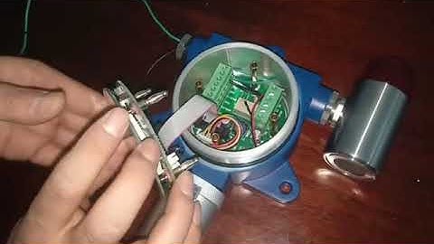 Online gas detector wiring installation