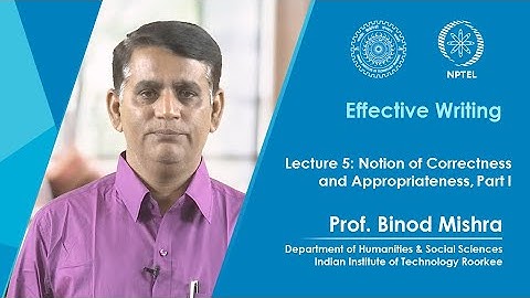 Lecture 05: Notions of Correctness  and Appropriateness, Part I