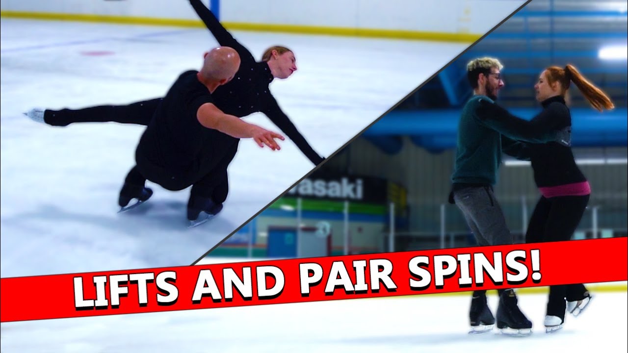 Ice Skating LIFTS, PAIR SPINS and Bruno's NEW PARTNER! Collaboration with Ice Dancer Oleg