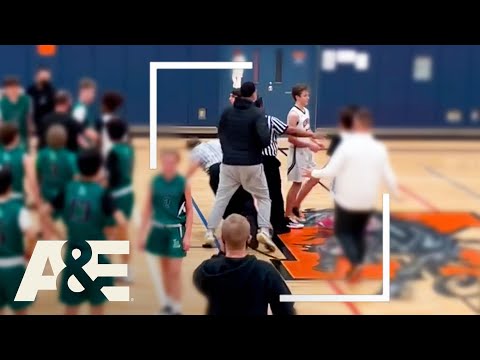 Angry Father Attacks Referee At Middle School Basketball Game | AxE