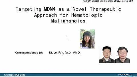 Targeting MDM4 as a Novel Therapeutic Approach for Hematologic Malignancies