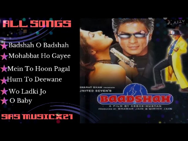 Baadshah Movie All Songs Shah Rukh khan,Twinkle Khanna class=