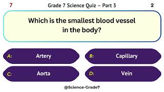 Grade 7 Science Quiz – Part 3/10 | 12 Fun and Challenging MCQs for Young Science Enthusiasts