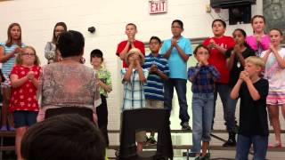 Gabe's 4th grade program part 2