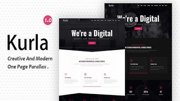 Kurla - Creative One Page Parallax | Themeforest Website Templates and Themes