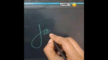 Jancy 🤩Name design sign ✍️ #namesignature #cursive #calligraphy #sign #Jancy #signaturestyle #shorts