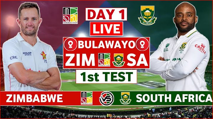 Zimbabwe vs South Africa 1st Test Day 1 Live | ZIM vs SA 1st Test Live Scores & Commentary