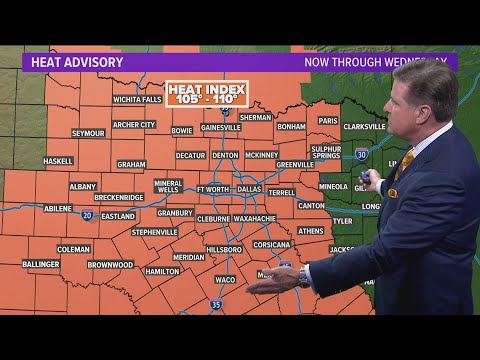 DFW weather: Heat advisory for North Texas through Wednesday - YouTube
