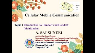 UNIT-4 :: CMC :: Introduction to Handoff and Handoff Initialization