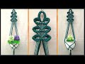 Macrame Plant Hanger Leaf Motif | Tutorial | For Beginner | Cara membuat gantungan pot motif daun