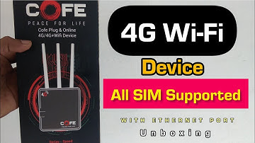 wifi router with all sim support | how to change password cofe 4g wifi device mobile |unboxing
