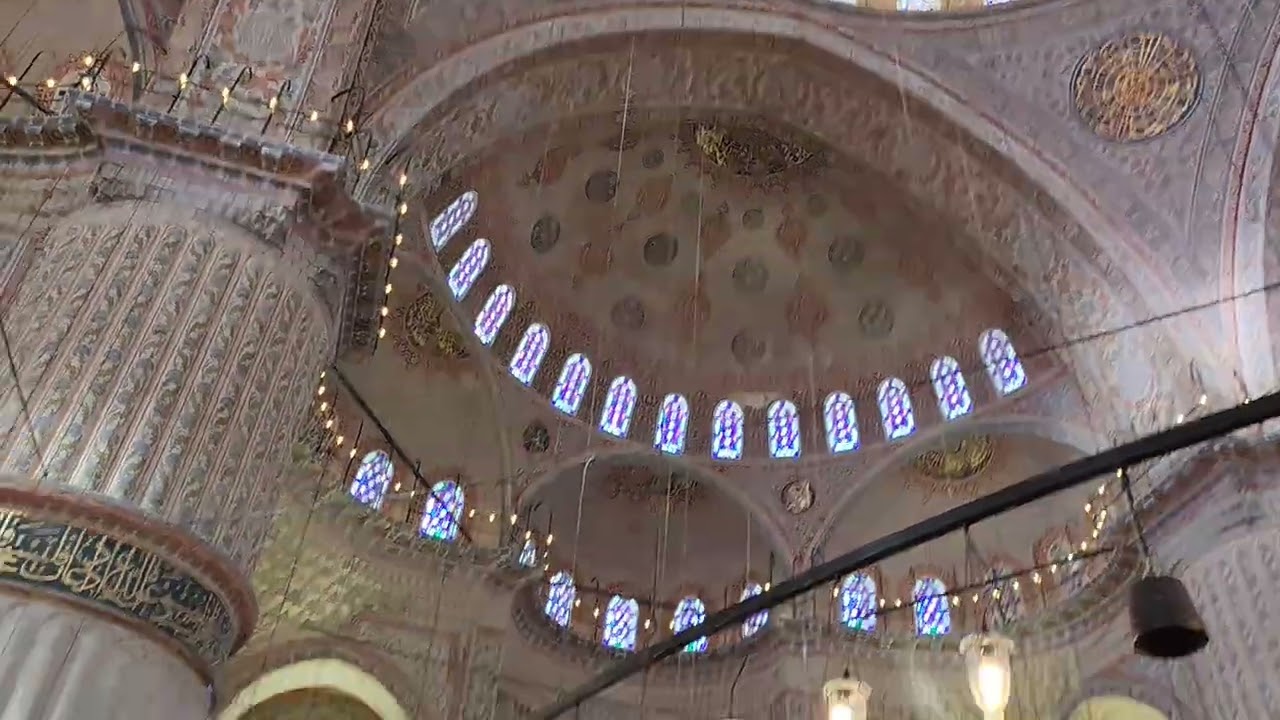 Inside the blue mosque, Istanbul, turkey 