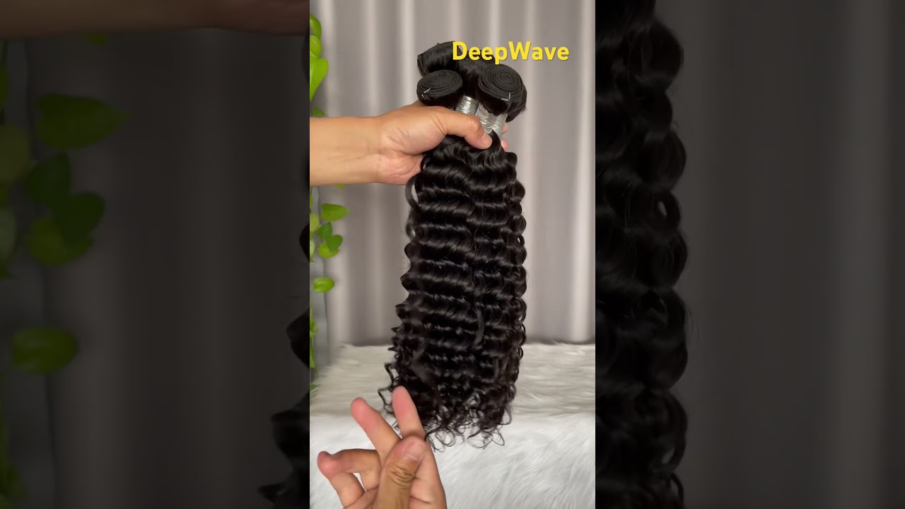 10A Deep Wave Hair Bundle 20 Inch 