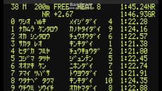 20140906 インカレ男子Free200ｍ予選8.9.10組