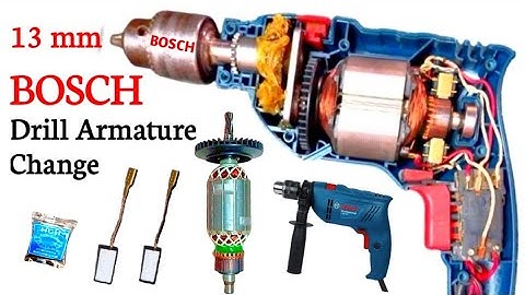 Bosch GSB 600 13mm Drill Armature change||How to change Armature in Bosch Drill.#How to