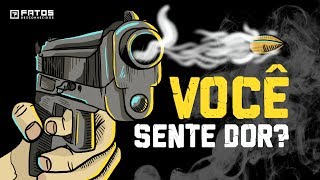 Em súbitas dores todo tiro corpo de o