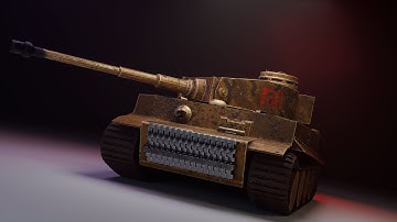 [Blender]Tiger Tank. My model