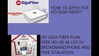HOW TO APPLY FOR JIO GIGA FIBER?,PLAN FREE 4K TV ,FREE LANDLINE,FREE INSTALATION screenshot 3