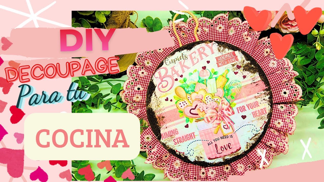 DIY . Manualidades fáciles para tu cocina con decoupage.