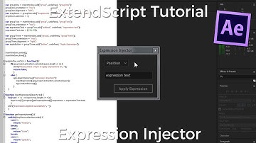 After Effects Scripting Tutorial - Expression Injector