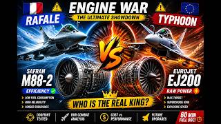 Rafale Engine vs Typhoon Engine 🔥 M88-2 vs EJ200 – Who Really Dominates the Sky?