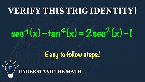 How to Verify Trigonometric Identities: Example 7