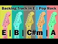 BACKING TRACK in E Major | Pop Rock | 110 Bpm